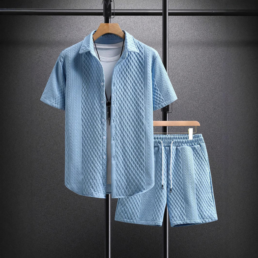 Bennett | Men’s Short Sleeve Textured Summer Matching Set