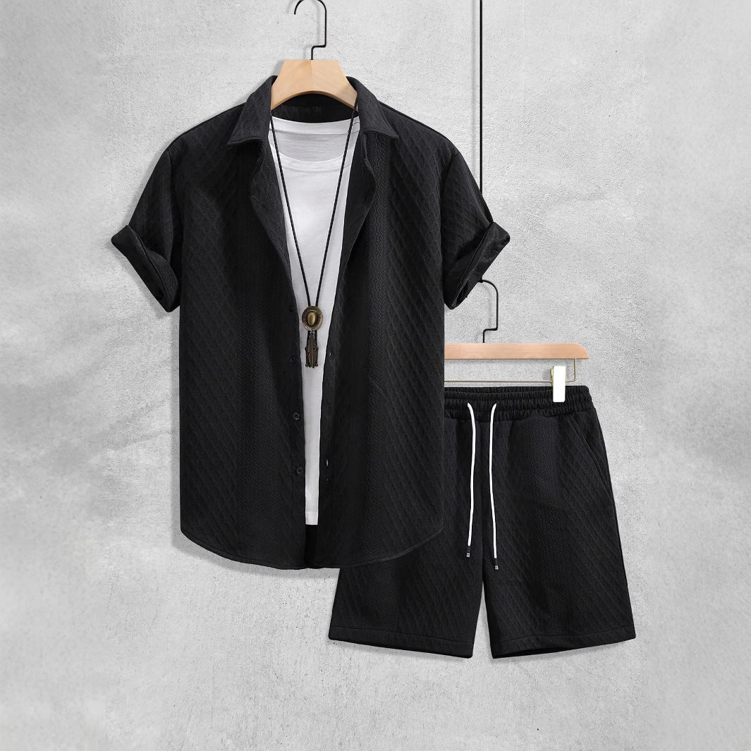 Bennett | Men’s Short Sleeve Textured Summer Matching Set