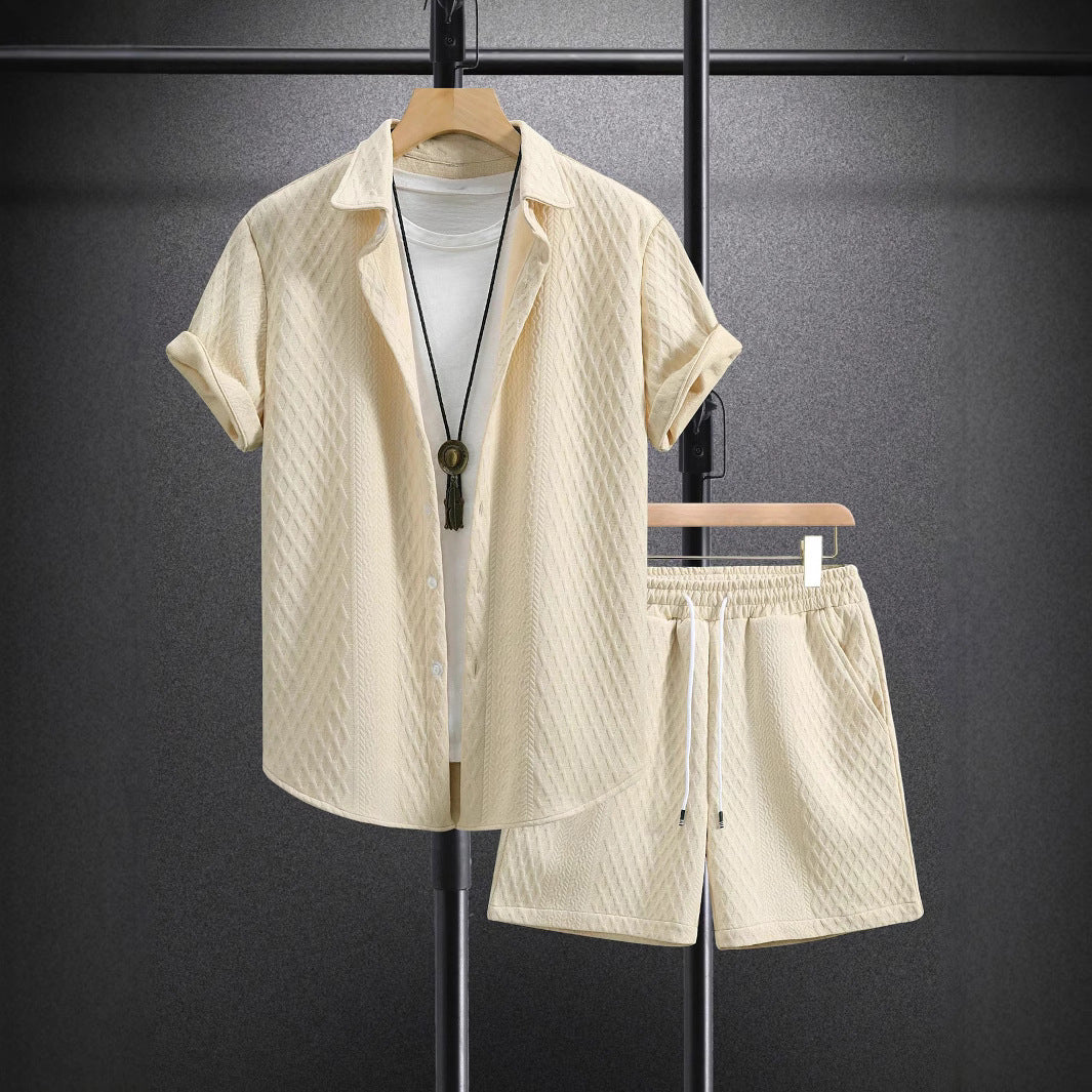 Bennett | Men’s Short Sleeve Textured Summer Matching Set