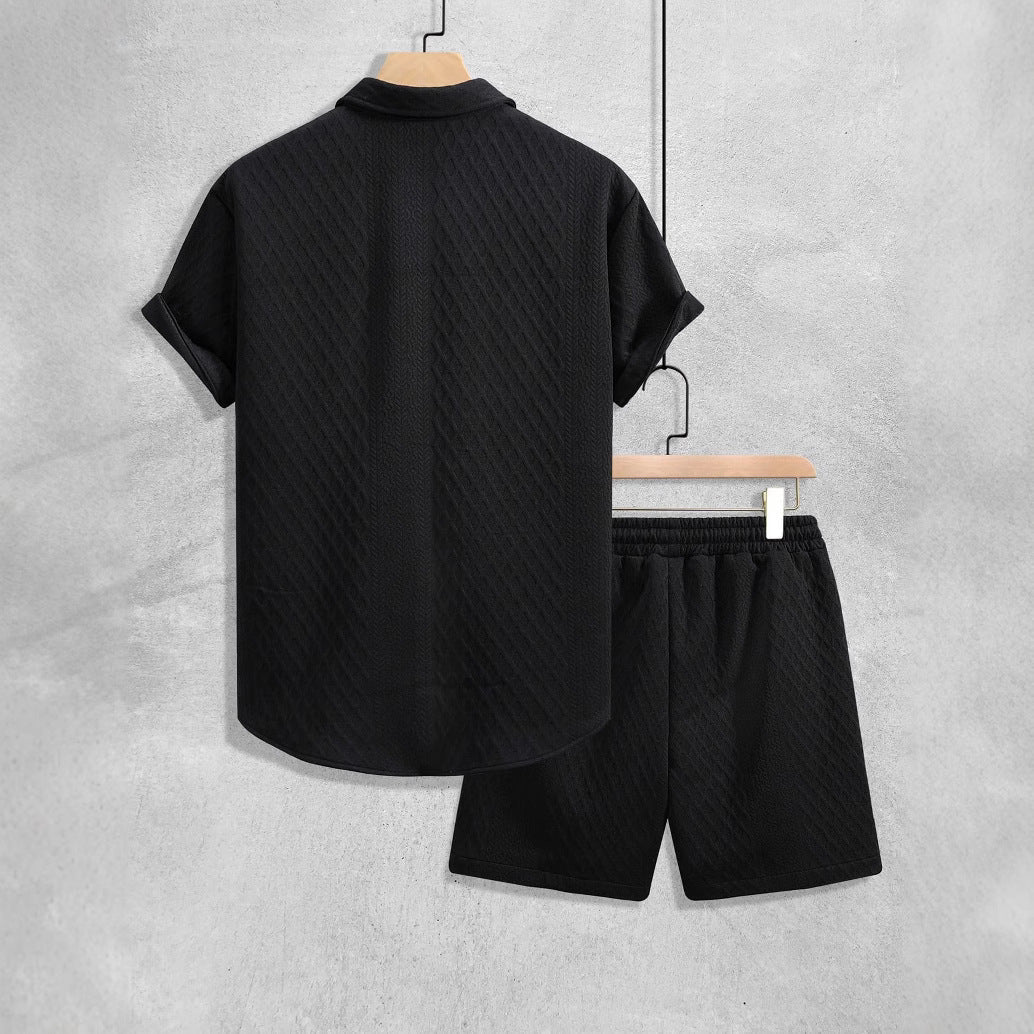 Bennett | Men’s Short Sleeve Textured Summer Matching Set