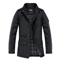 Bentley | Men’s Stand Collar Zip Front Long Sleeve Cargo Jacket