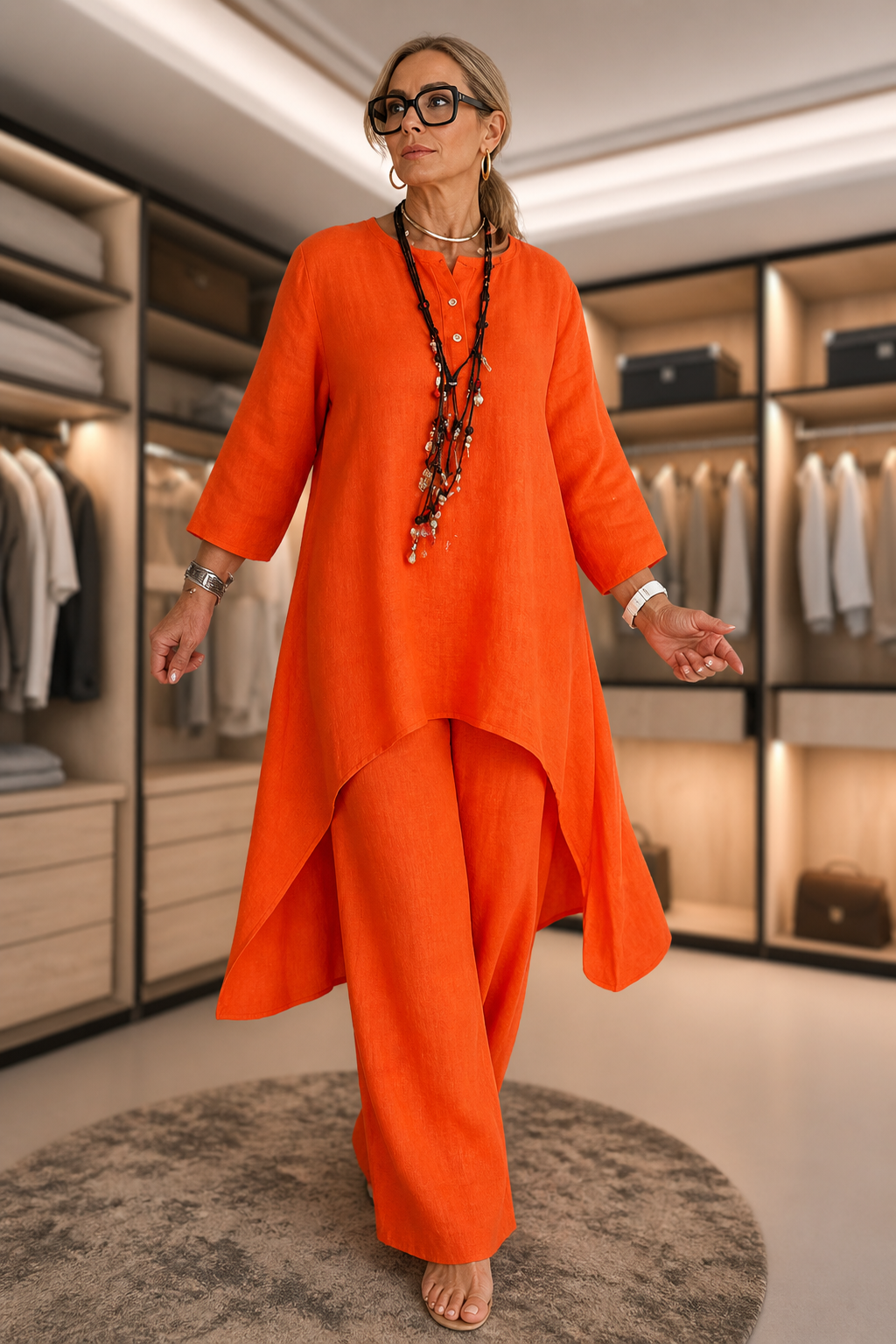 Bernadine | Women’s Asymmetrical Loungewear Matching Set
