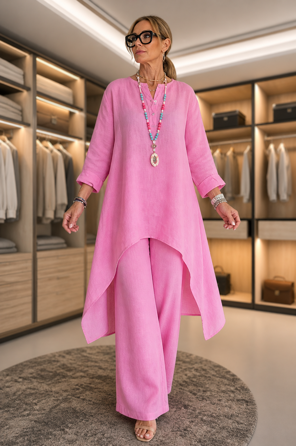 Bernadine | Women’s Asymmetrical Loungewear Matching Set