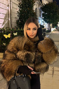 Bethany | Women's Long Sleeve Faux Fur Cropped Jacket