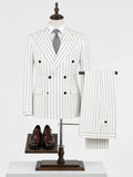 Blair | Men’s Double Breasted Vertical Stripe Formal Suit