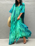 Bodhi | Women’s Tie Dye V Neck Flowy Summer Maxi Dress