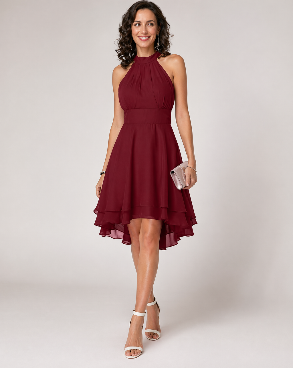Bonnie | Women’s Halter Neck Sleeveless Party Dress