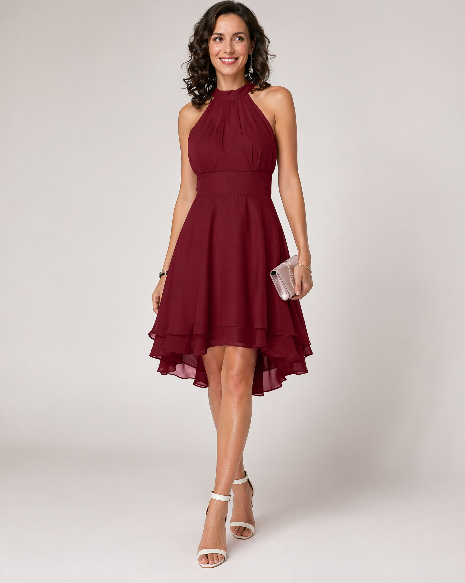Bonnie | Women’s Halter Neck Sleeveless Party Dress