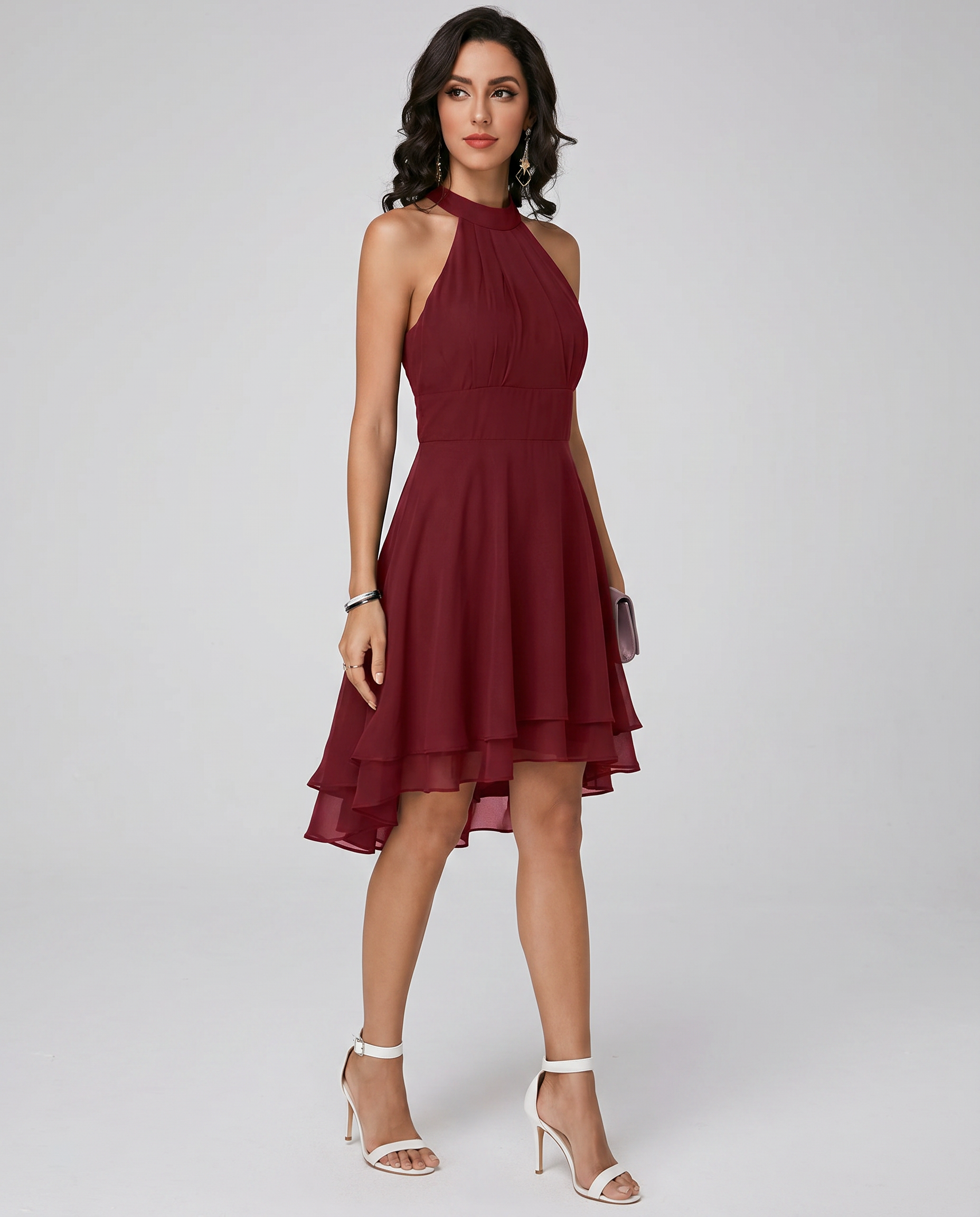 Bonnie | Women’s Halter Neck Sleeveless Party Dress