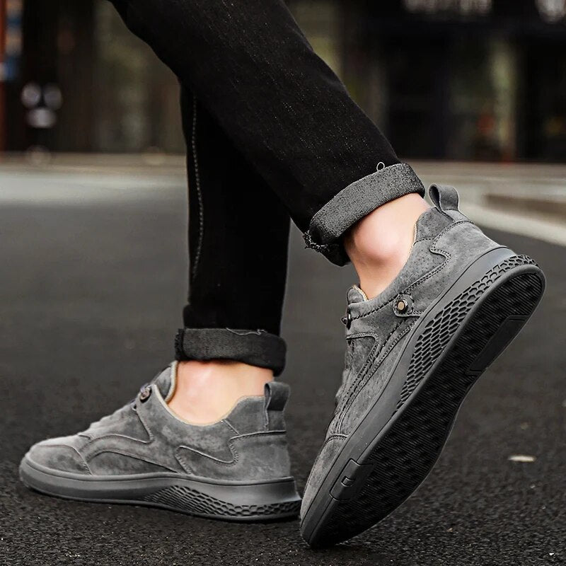 Brenden | Men’s Round Toe Low Top Lace Up Sneakers