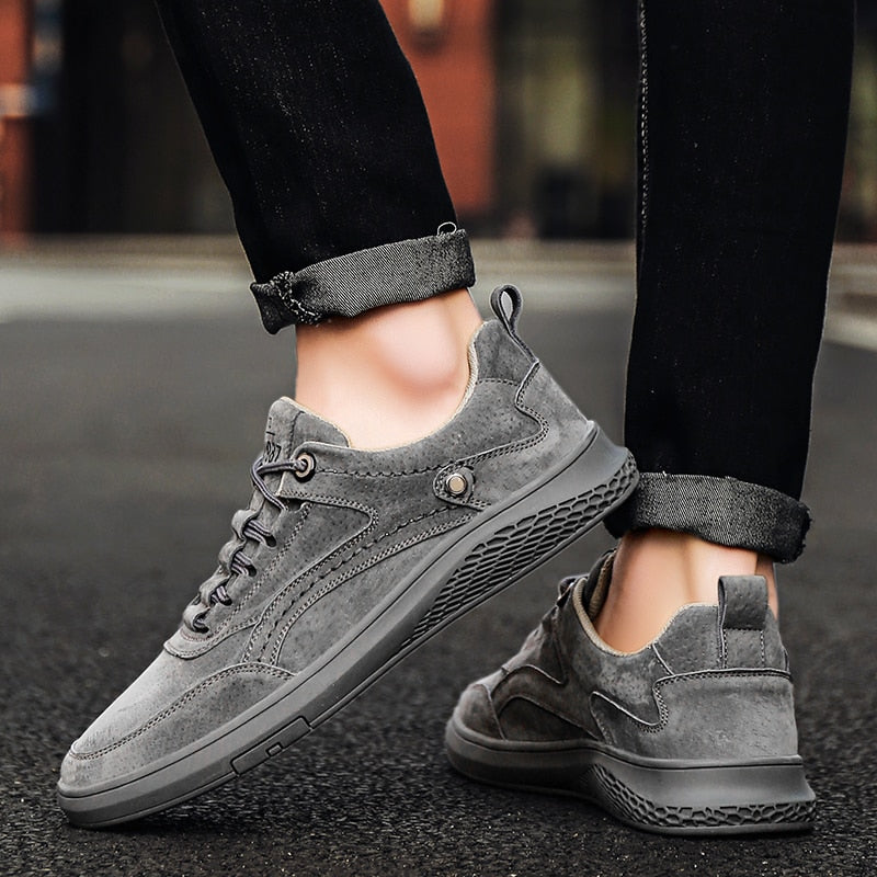 Brenden | Men’s Round Toe Low Top Lace Up Sneakers