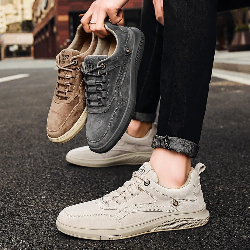 Brenden | Men’s Round Toe Low Top Lace Up Sneakers