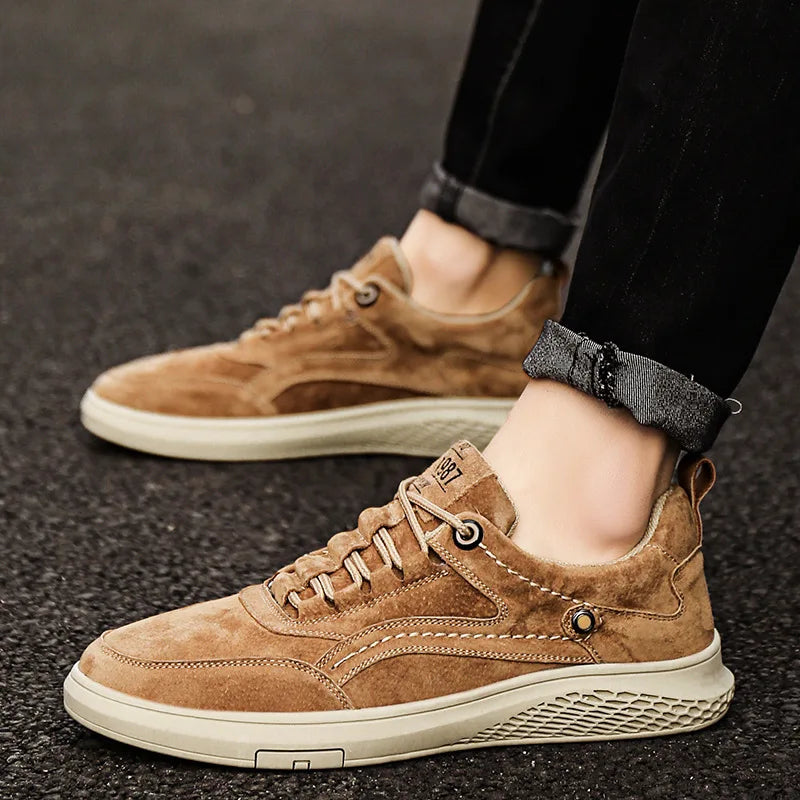 Brenden | Men’s Round Toe Low Top Lace Up Sneakers