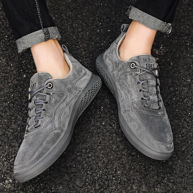 Brenden | Men’s Round Toe Low Top Lace Up Sneakers