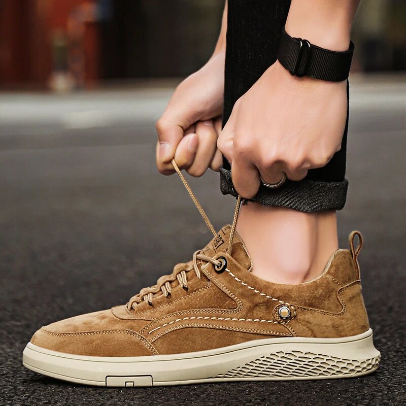 Brenden | Men’s Round Toe Low Top Lace Up Sneakers