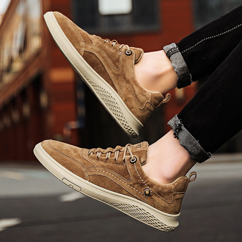 Brenden | Men’s Round Toe Low Top Lace Up Sneakers