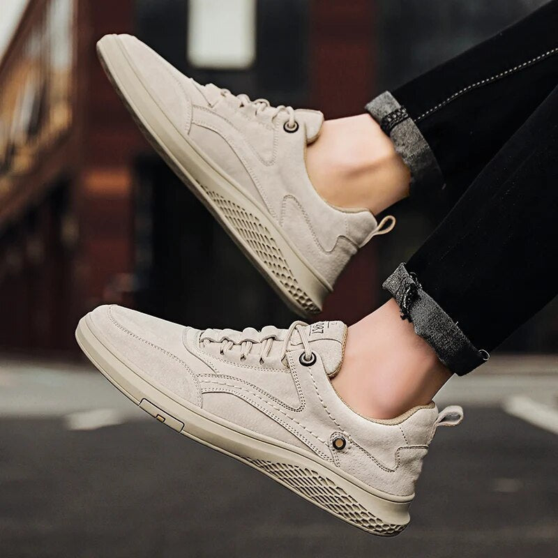 Brenden | Men’s Round Toe Low Top Lace Up Sneakers
