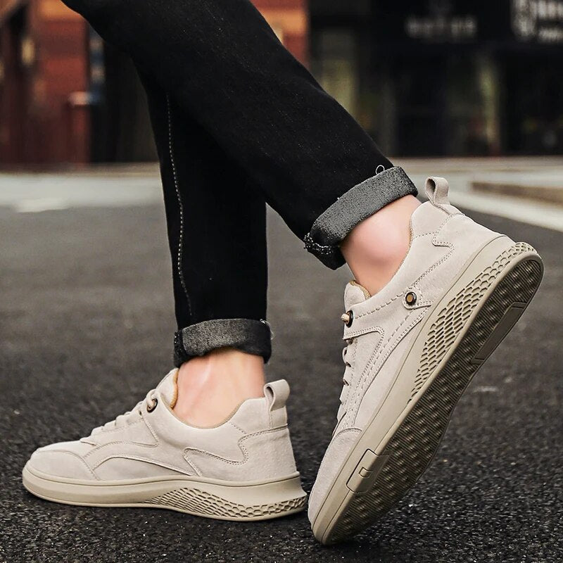 Brenden | Men’s Round Toe Low Top Lace Up Sneakers
