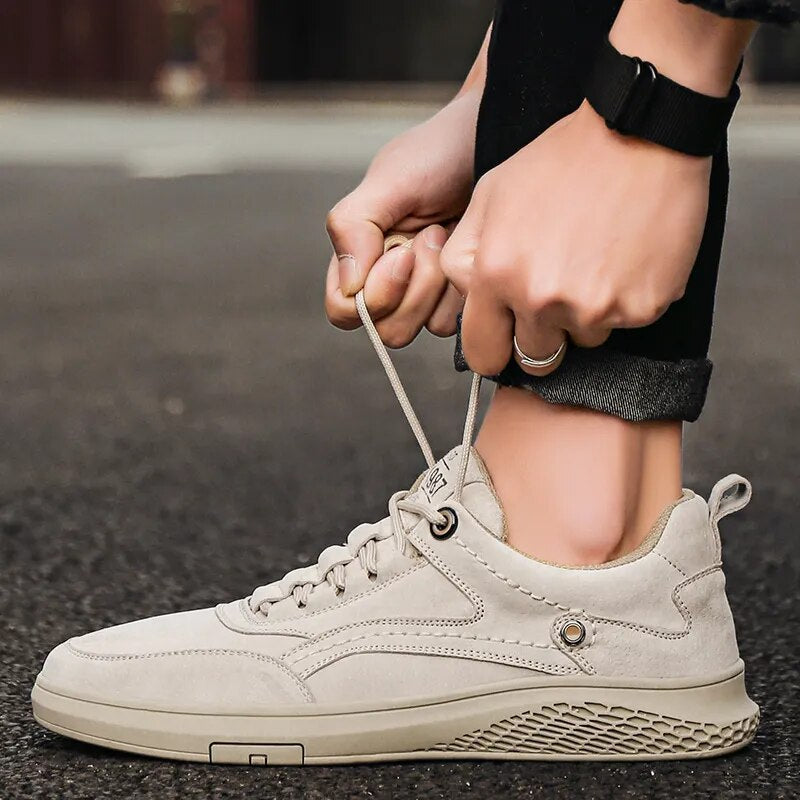 Brenden | Men’s Round Toe Low Top Lace Up Sneakers