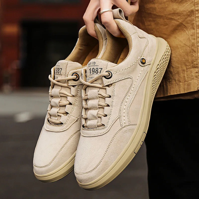 Brenden | Men’s Round Toe Low Top Lace Up Sneakers