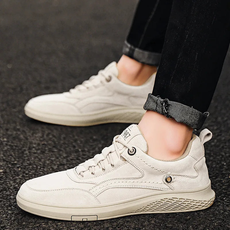Brenden | Men’s Round Toe Low Top Lace Up Sneakers