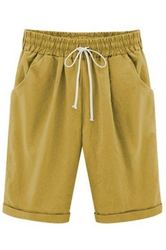 Brenna | Women's pockets Loose Drawstring Shorts
