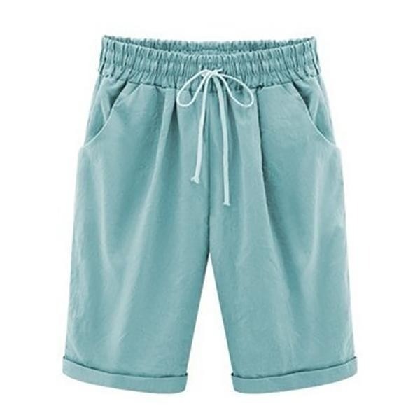 Brenna | Women's pockets Loose Drawstring Shorts