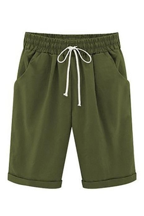 Brenna | Women's pockets Loose Drawstring Shorts