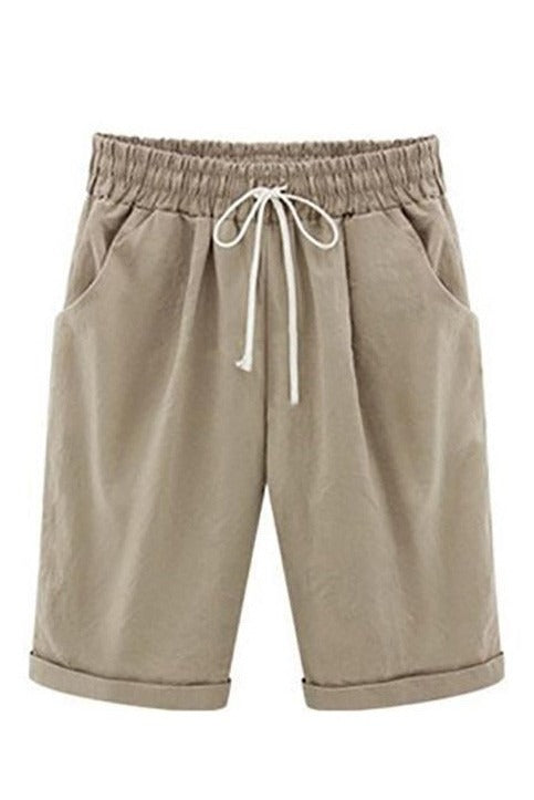 Brenna | Women's pockets Loose Drawstring Shorts
