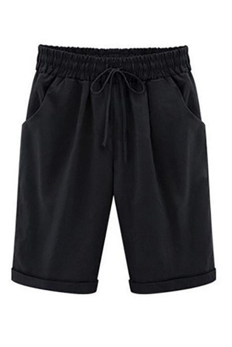 Brenna | Women's pockets Loose Drawstring Shorts