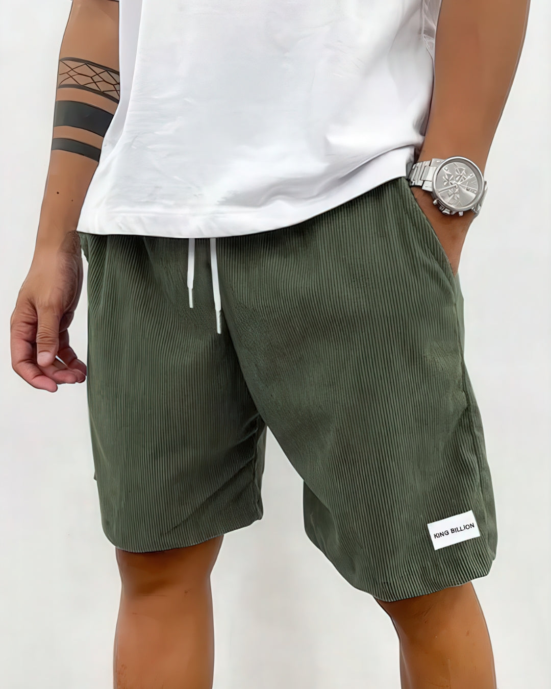 Brent | Men’s Drawstring Waist Textured Summer Shorts
