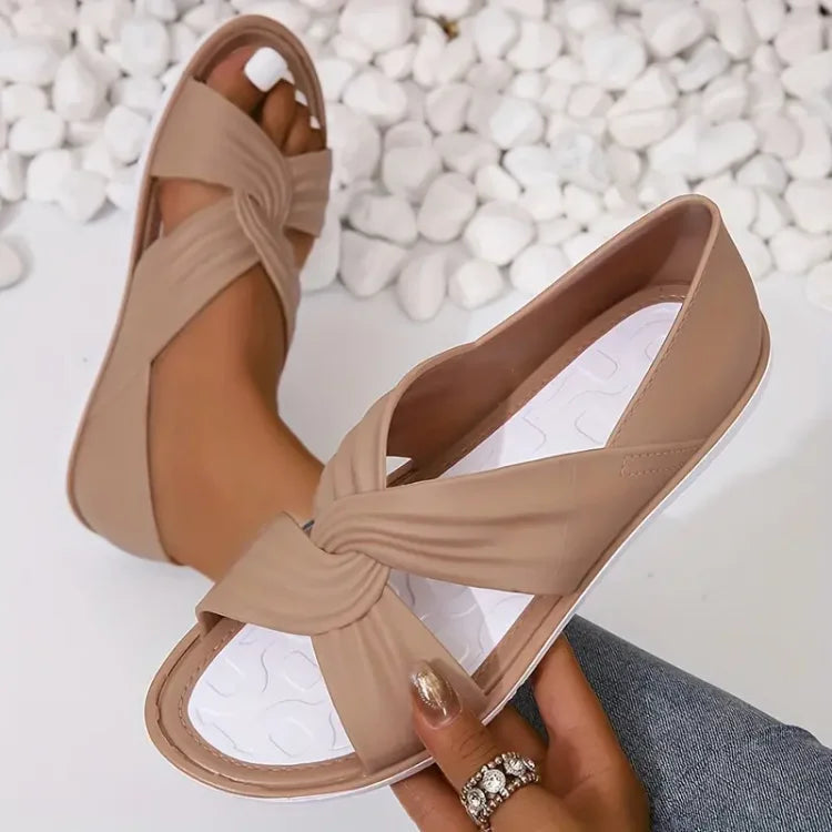 Briella | Women's Slip-On Round Toe Cut Out Summer Sandals