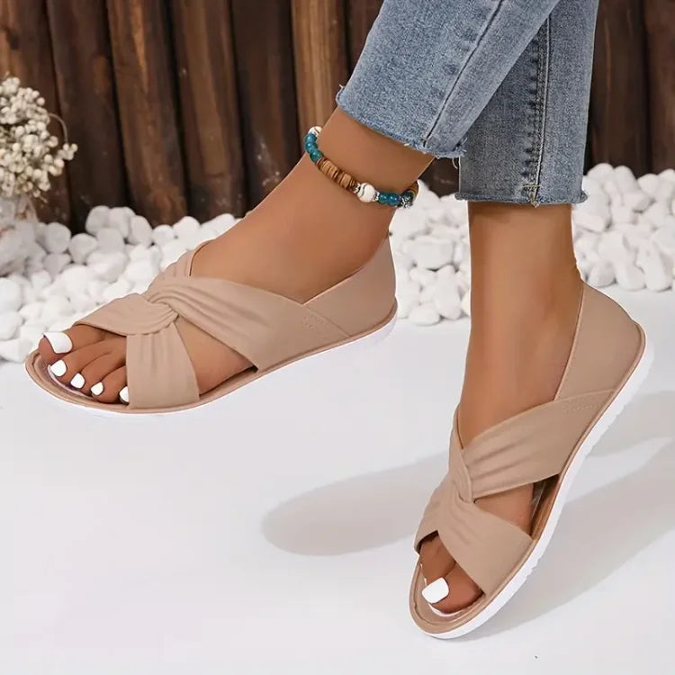 Briella | Women's Slip-On Round Toe Cut Out Summer Sandals