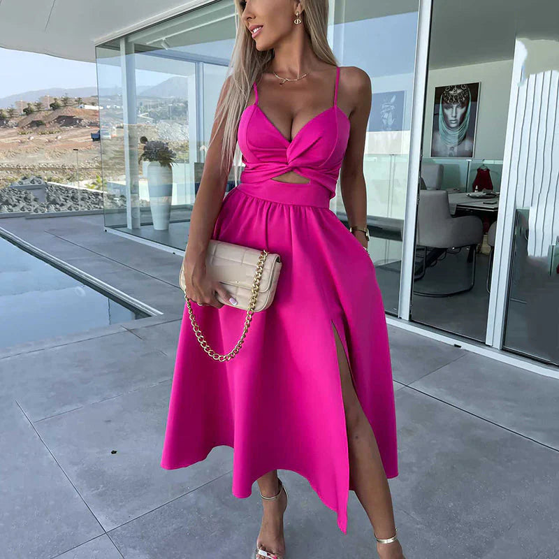 Brinlee | Women's Strappy Cutout Sleeveless Wedding Guest Dress