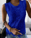 Brinley | Women’s Floral Pattern Scallopped Summer Top