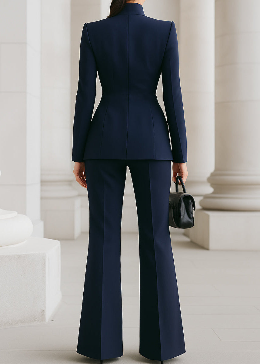 Brooklynn | Women’s High Collar High-Waisted Pants Suit