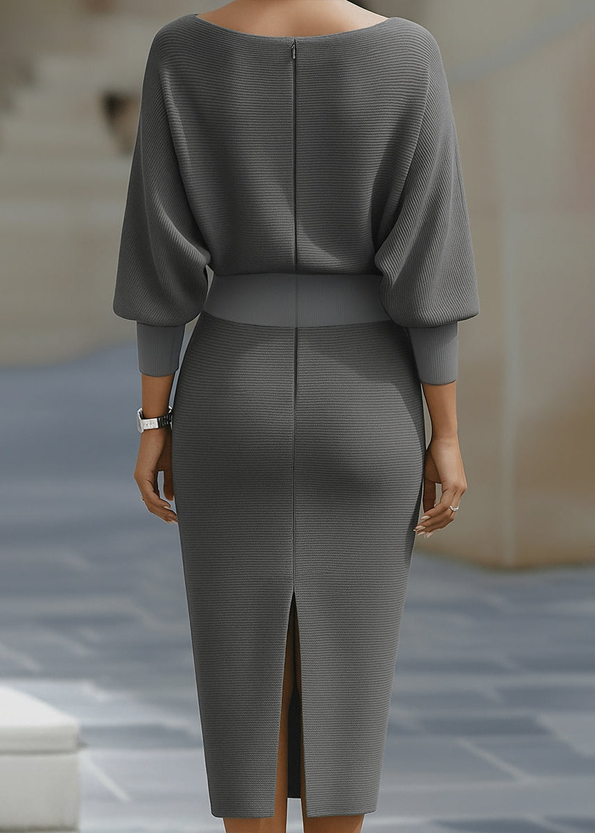 Bryn | Women’s Draped Cowl Neck Midi Dress