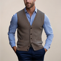 Buddy | Men’s Sleeveless V Neck Button Vest