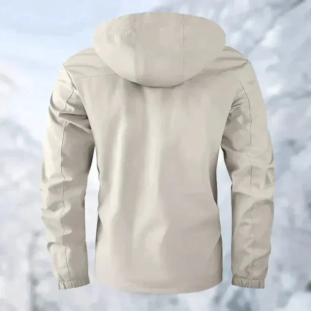 Calvin | Men’s Zip Front Long Sleeve Hooded Pocket Jacket