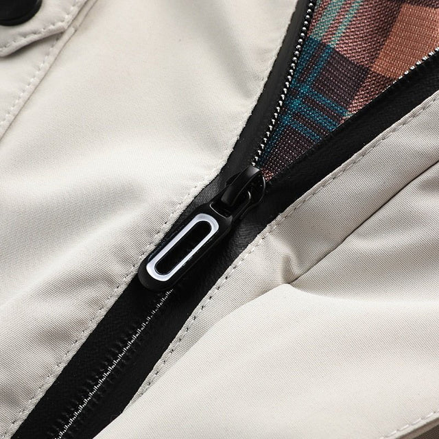 Calvin | Men’s Zip Front Long Sleeve Hooded Pocket Jacket