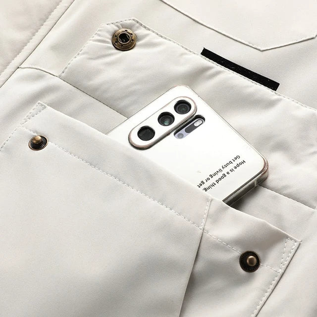 Calvin | Men’s Zip Front Long Sleeve Hooded Pocket Jacket