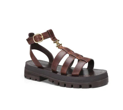 Cambria | Women’s Multi Strap Open Toe Buckle Closure Platform Sandals