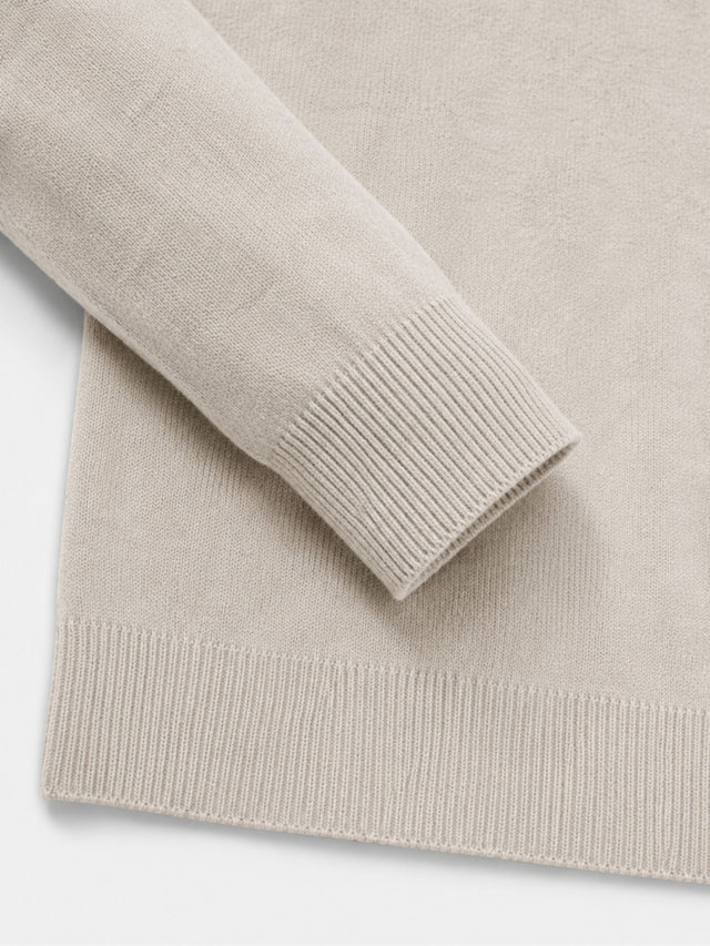 Carlos | Men’s Long Sleeve Ribbed Collar Zip Front Polo Sweater
