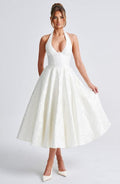 Carmela | Women’s Halter Neck Sleeveless Midi Dress