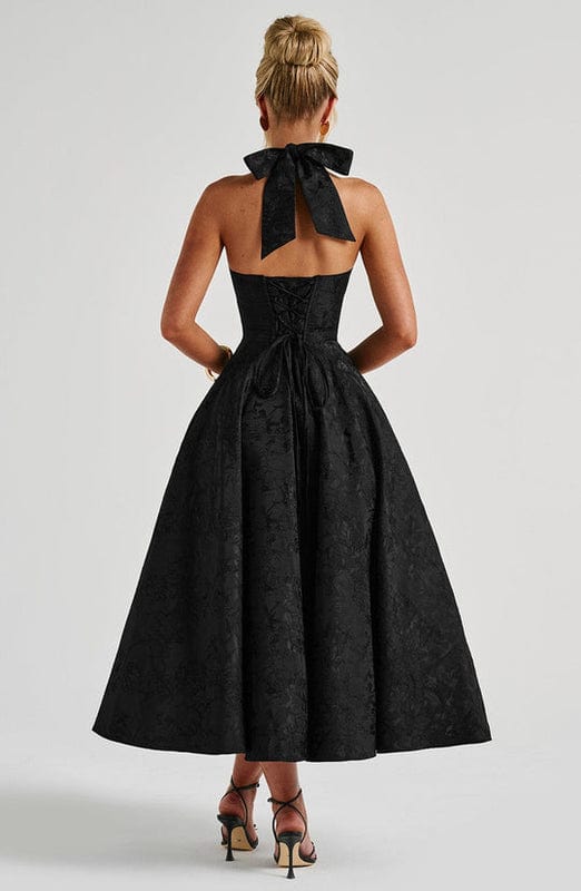 Carmela | Women’s Halter Neck Sleeveless Midi Dress