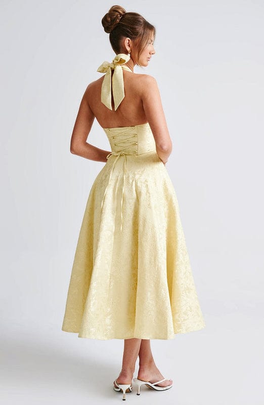 Carmela | Women’s Halter Neck Sleeveless Midi Dress