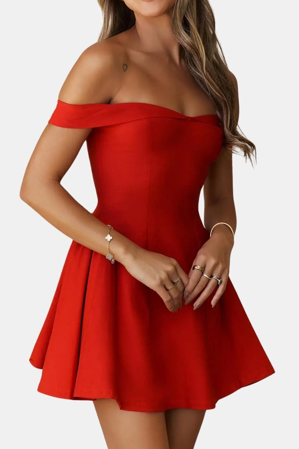 Carmen | Women’s Sleeveless Sweetheart Neck Mini Dress