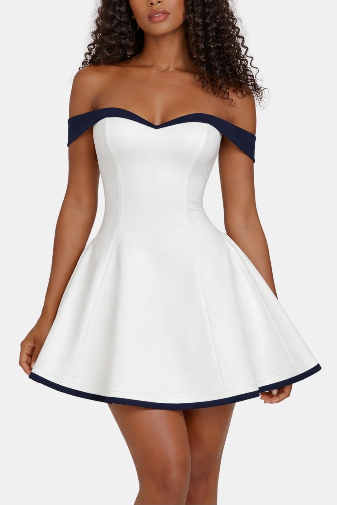 Carmen | Women’s Sleeveless Sweetheart Neck Mini Dress