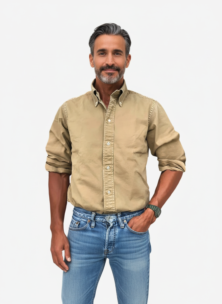 Carter | Men’s Long Sleeve Button Down Collar Shirt