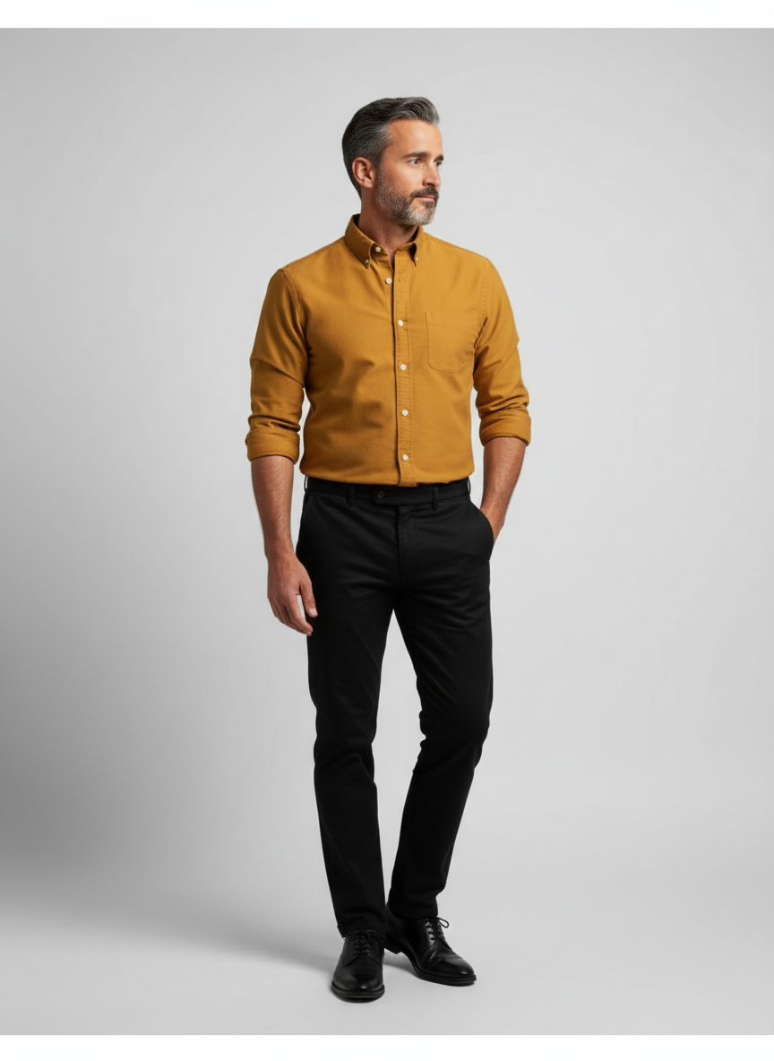 Carter | Men’s Long Sleeve Button Down Collar Shirt